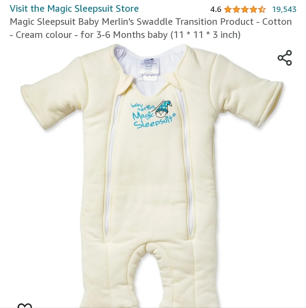SOLD Baby Merlin Magic Sleep Suit